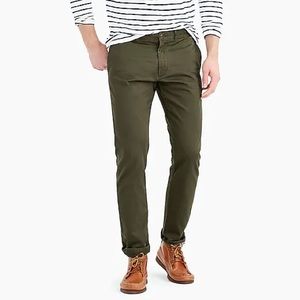 J. Crew 484 Slim-fit stretch chino pant in olive
